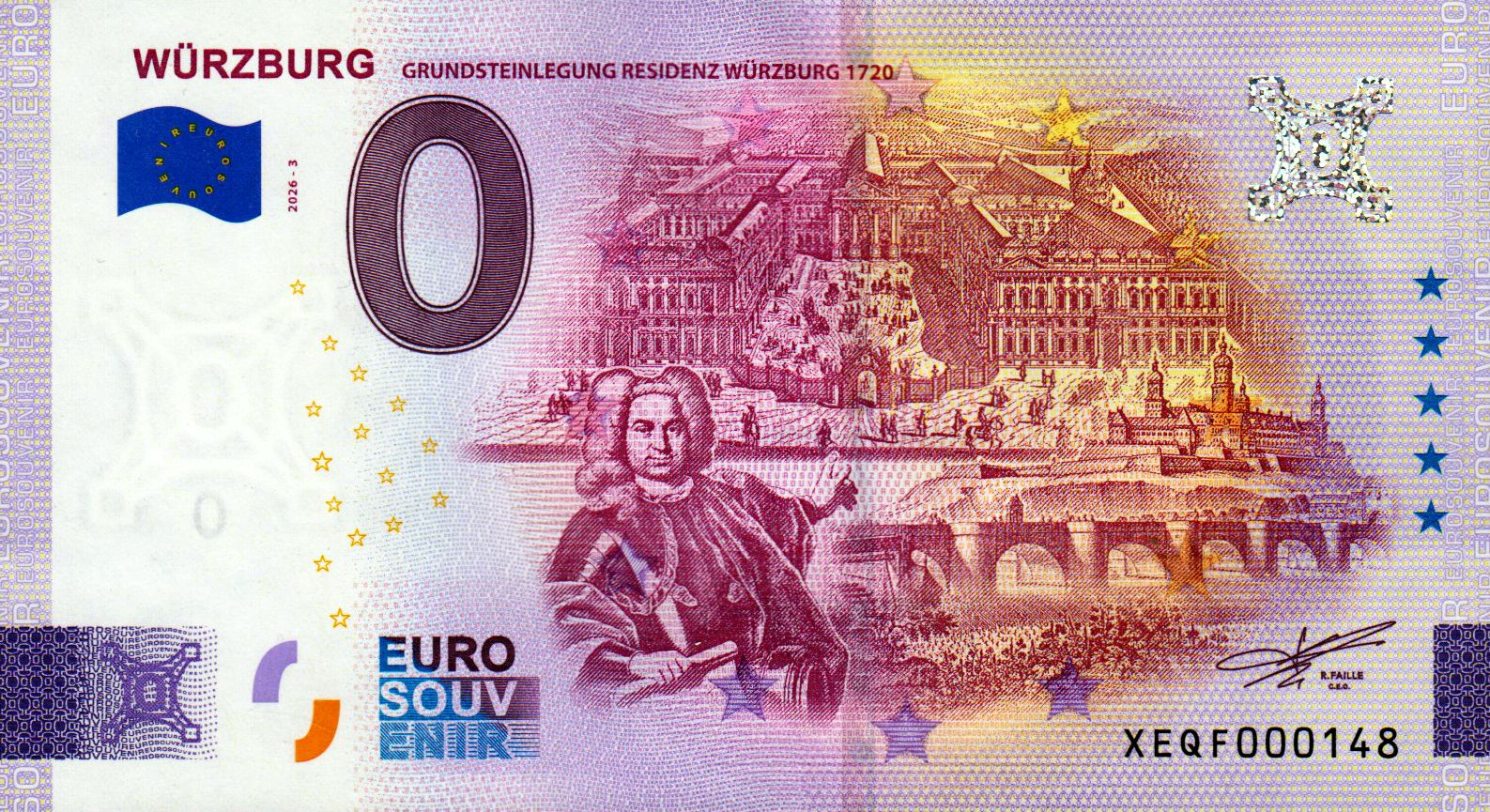 Würzburg - Grundsteinlegung 2026-3 Silber