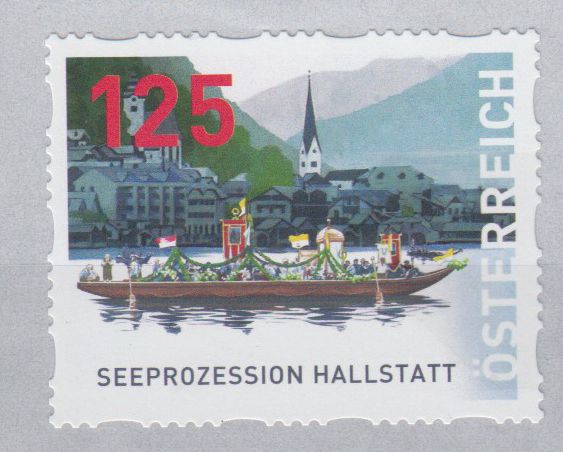 Seeprozession Hallstatt , sk, v. Rolle