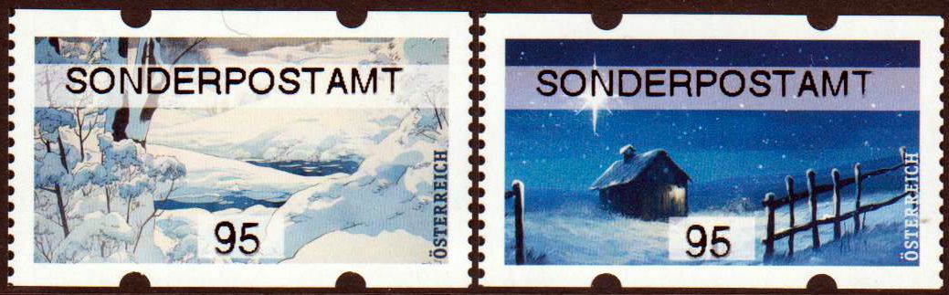 Weihnachten 2023, Einzelwertsatz mit Audruck "Sonderpostamt"