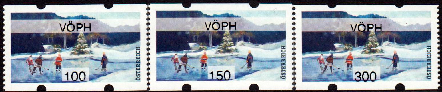 Weihnachten 2022, Eislaufen, mit Auf- druck "VÖPH"