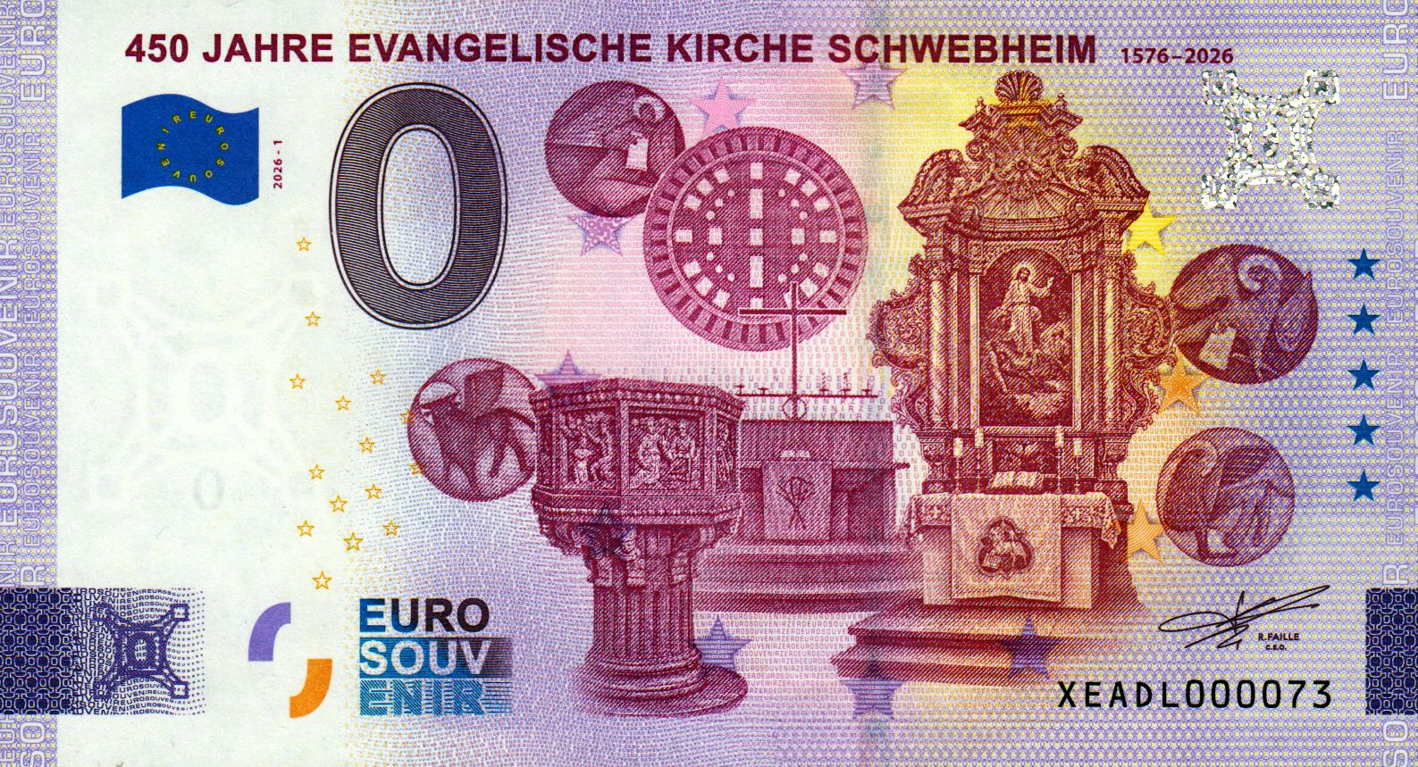 450 Jahre Evangelische Kirche Schwebheim  2026-1 Silber
