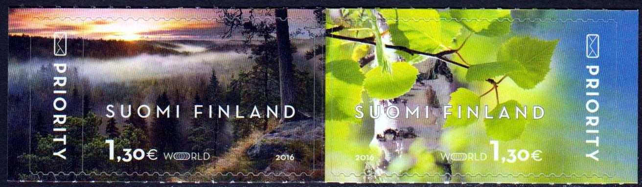 "Visitenkarten" von Finnland, Bäume, sk