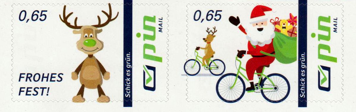 Weihnachten 2016, gestempelt