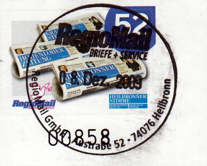 Heilbronner Stimme 2009, gestempelt