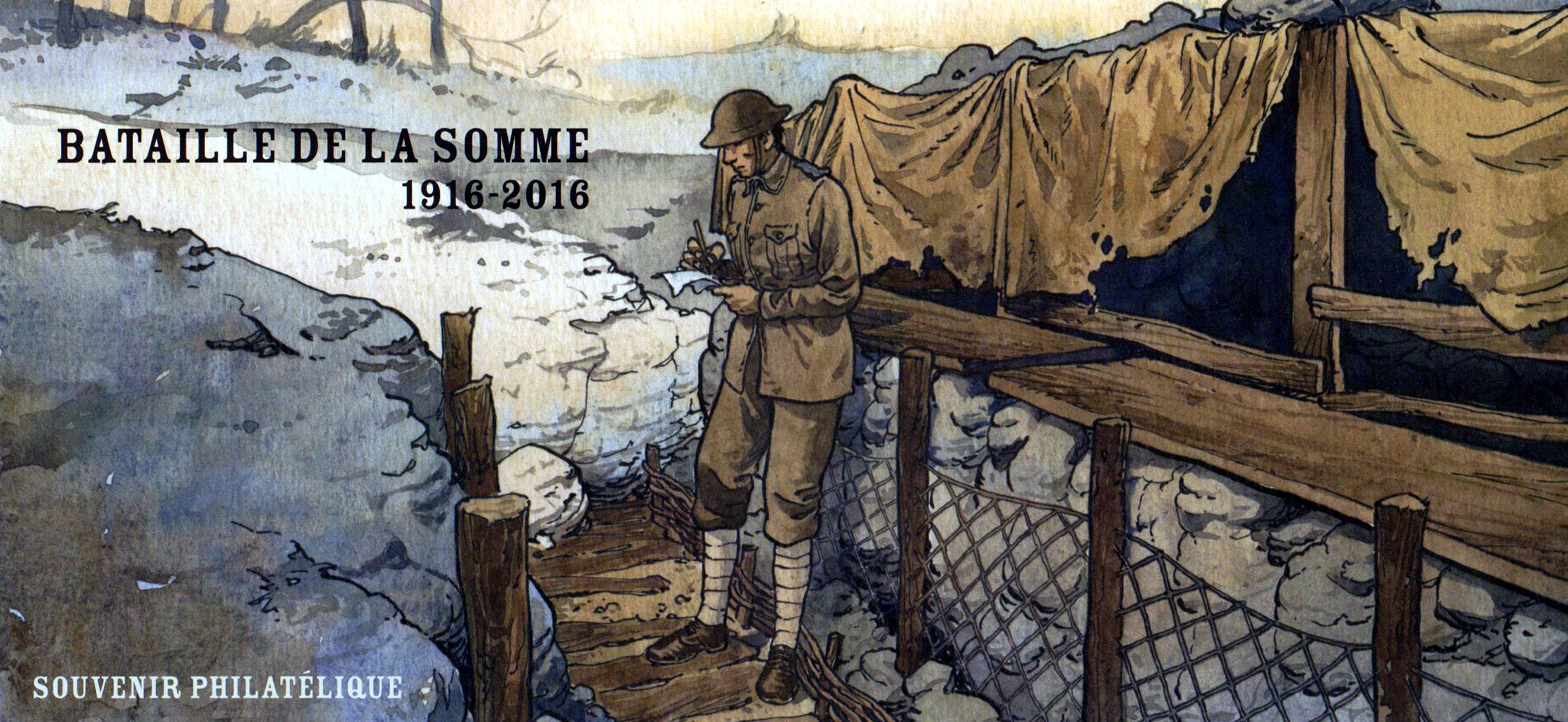 Block: Schlacht an der Somme, Klappkarte