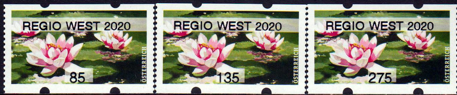 Seerose 2020, mit Aufdruck "REGIO WEST 2020"