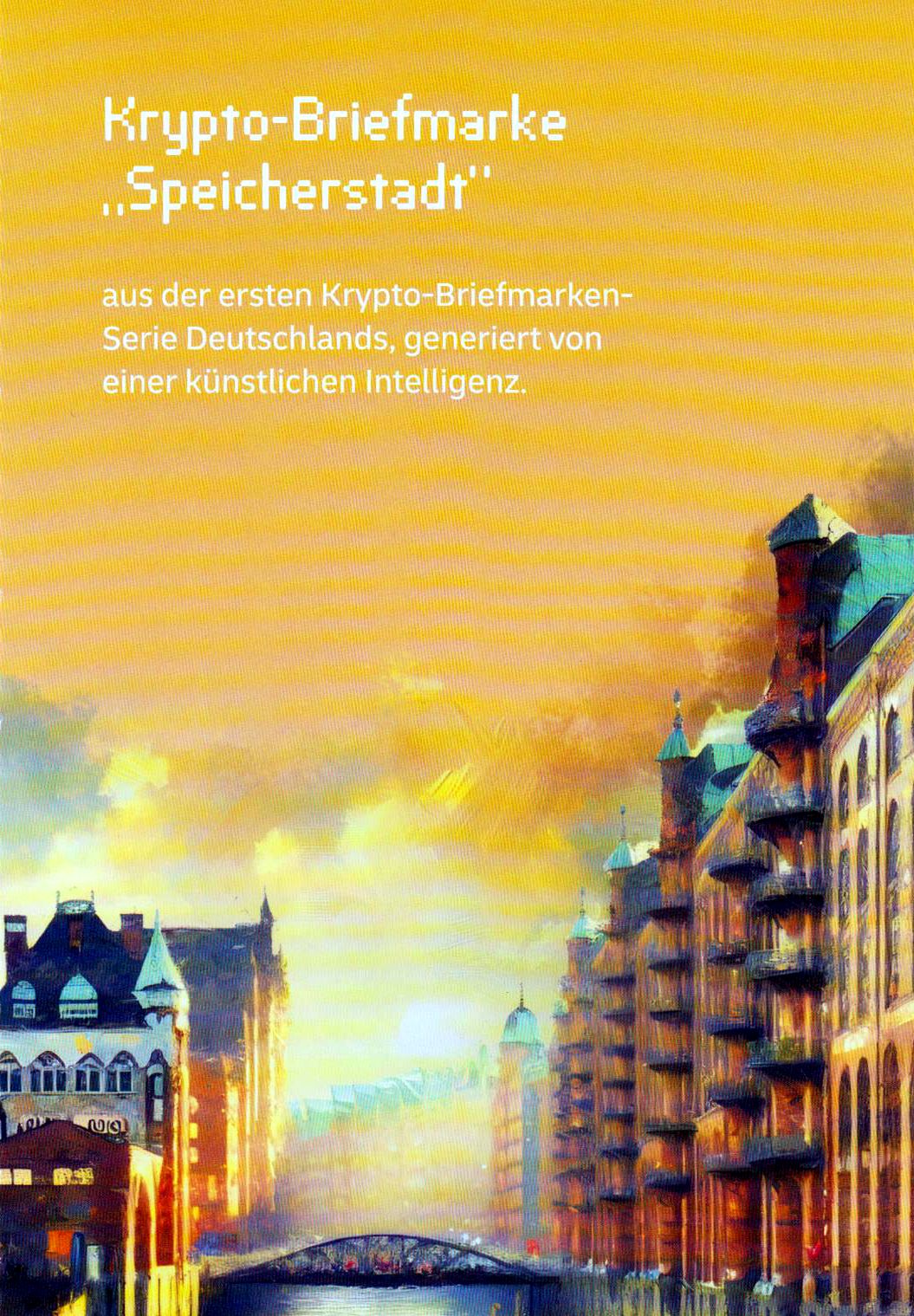 MH: Cryptomarke "Speicherstadt Hamburg" 2025, Farbe GELB