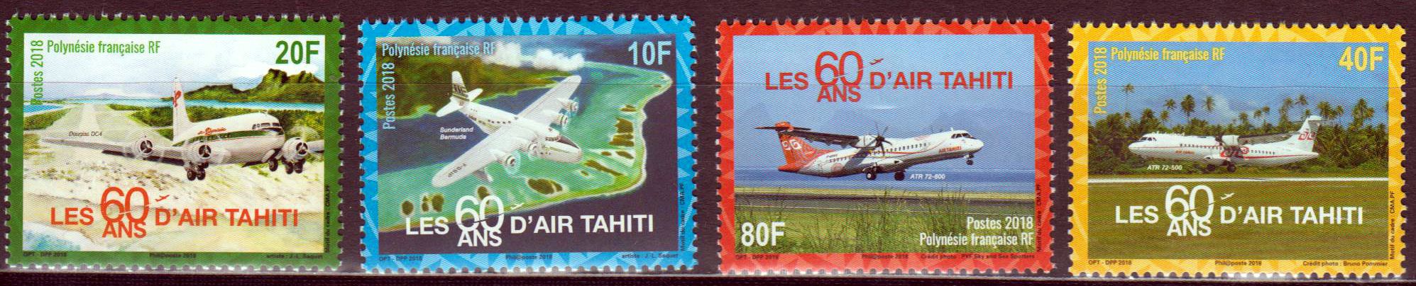 60 J. Air Tahiti 2018, Flugzeuge