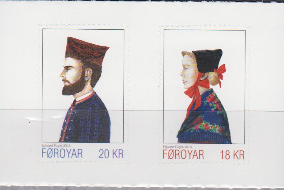 Färöische Nationaltracht III, sk, a. MH