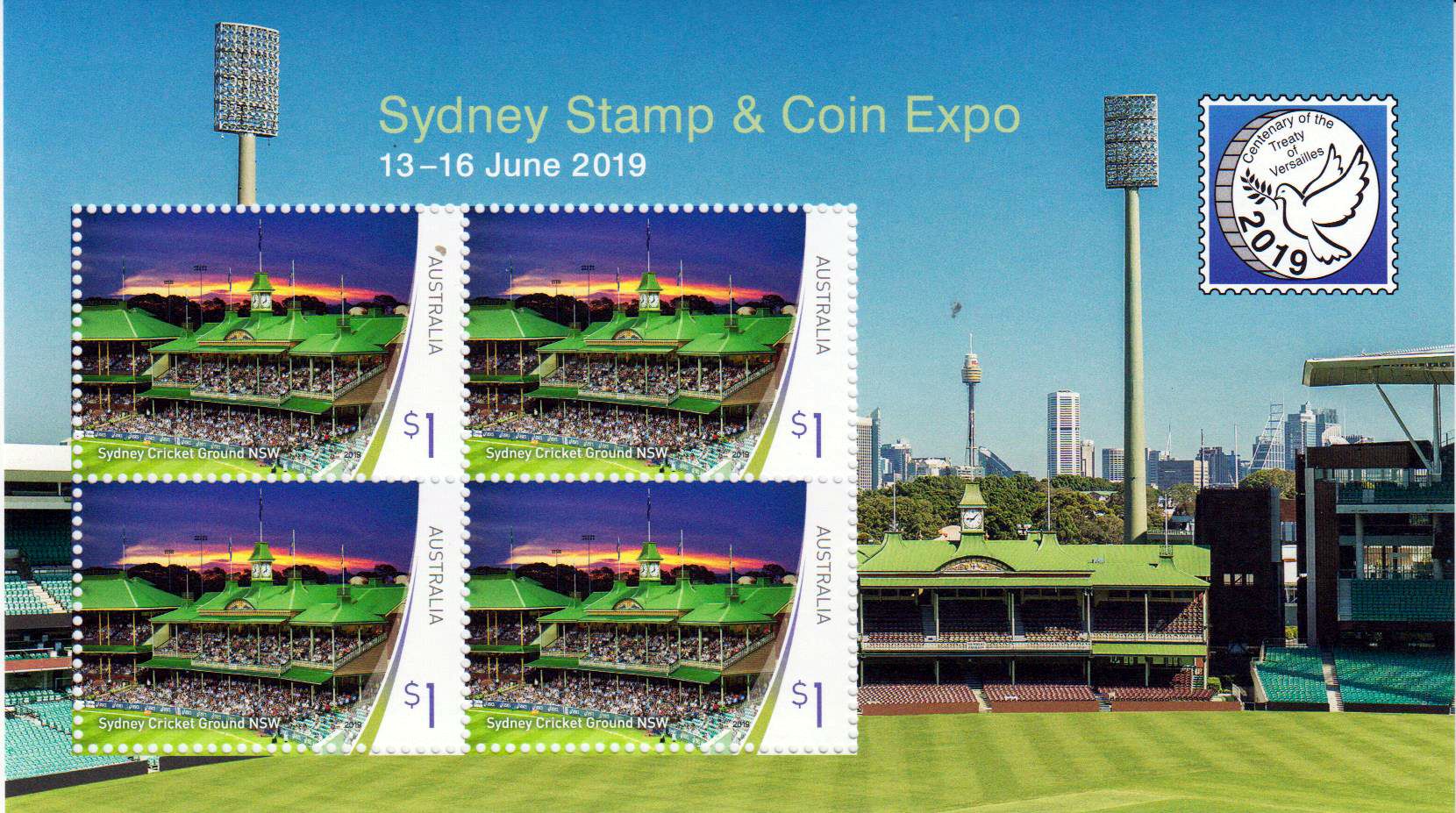 Block: Sindney Stamp & Coin Expo, Stadion