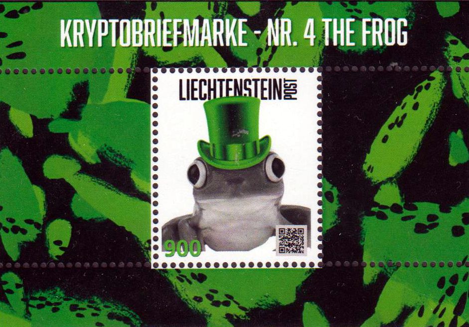 Block: The Frog 2023, Cryptostamp Nr. 4, Violetter Zylinder