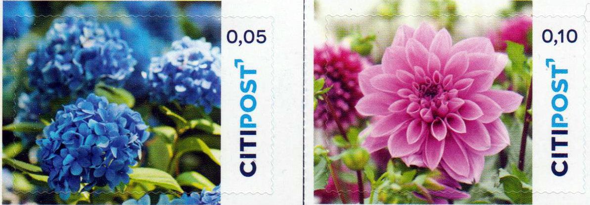 Ergänzungswerte Blumen 2022, Dahlie und Hortensie
