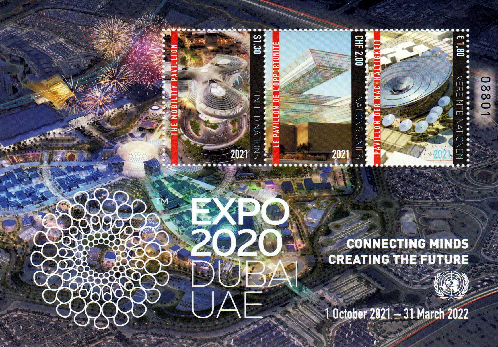 Block: EXPO Dubai 2020, UNO Genf, Wien, GA