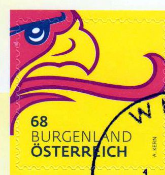 Dauer: Wappen Burgenland (0,68) sk, a. MH (010), gestempelt
