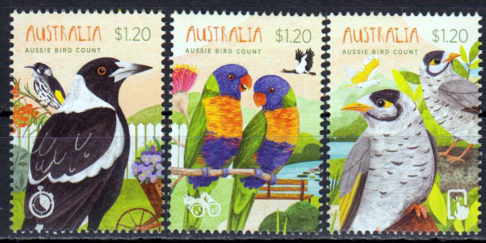Aussie Vogelzählung 2023, Vögel