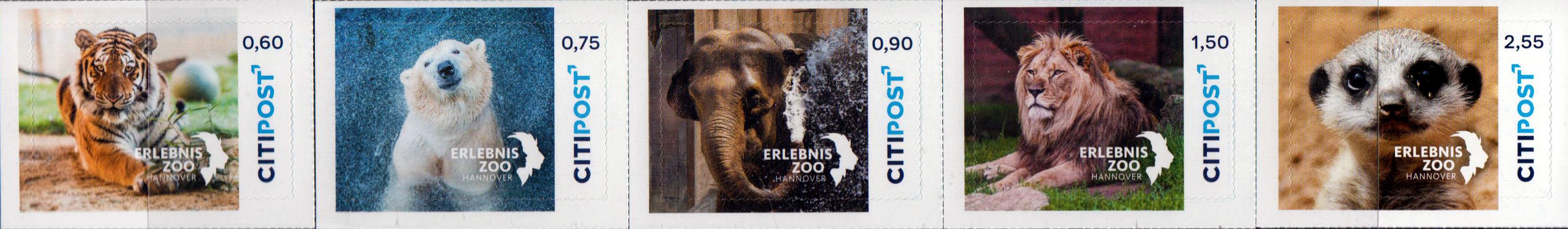 Erlebnis Zoo Hannover, Portoänderung 2022, gestempelt