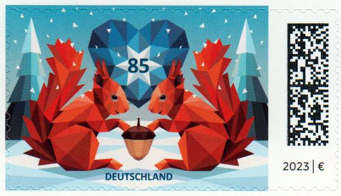 Weihnachten 2023, Eichhörnchen, sk