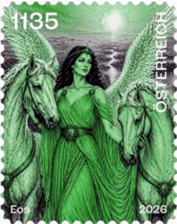 Block: Crypto Stamp, Eos 2026, Farbe Grün