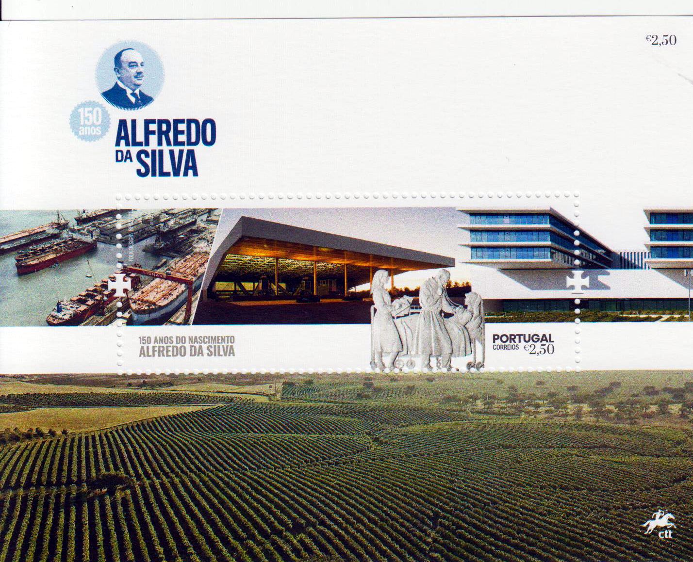 Block: 150. Geburtstag  Alfredo da Silva