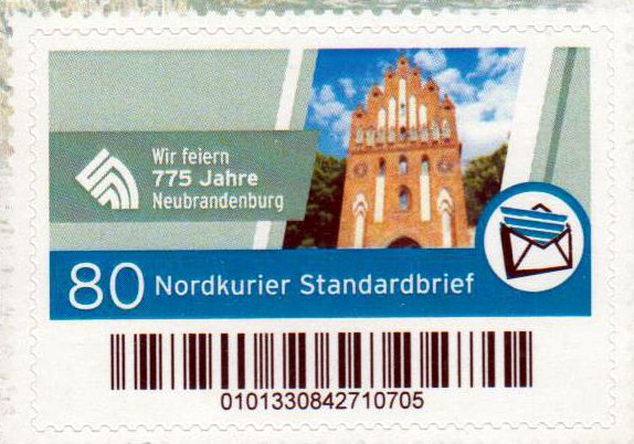 775 Jahre Neubrandenburg 2023, gestempelt