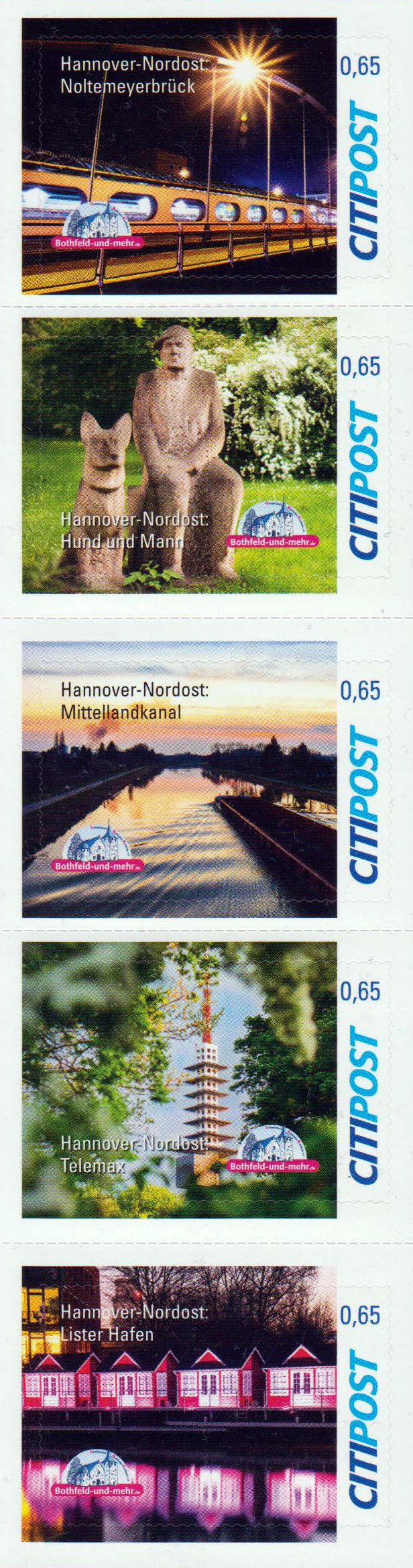Hannover-Nordost 2018, Brücke, Kanal, Hafen, usw., Ersttag 10.1.2018