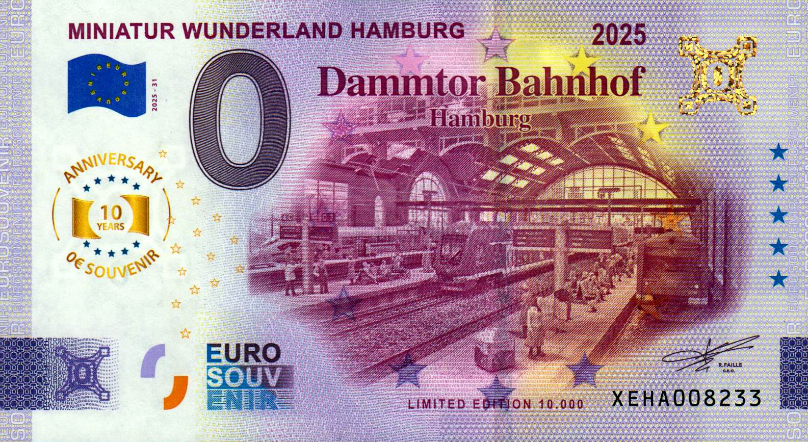 Miniatur Wunderland Hamburg -  Dammtor Bahnhof 2025-31 Anniversary