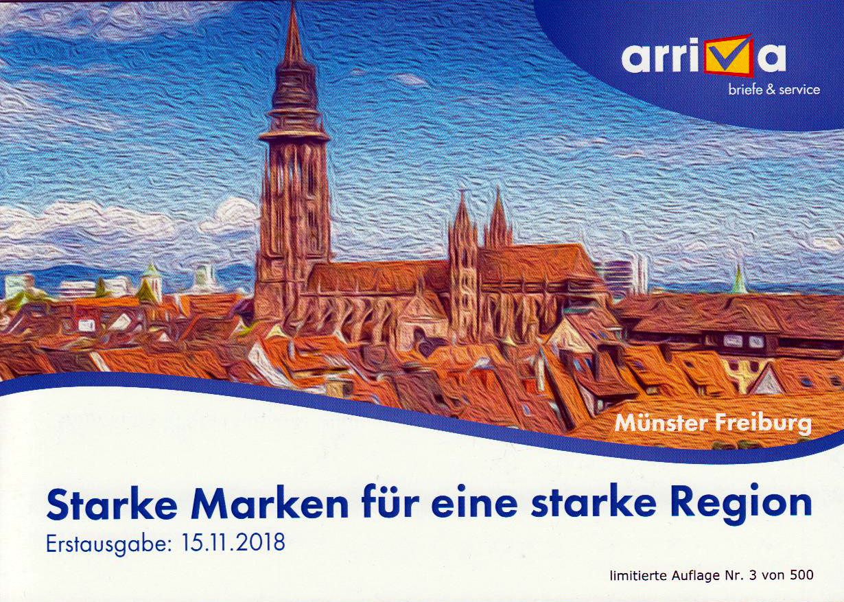 Offizielle Klappkarte "Starke Marken für eine starke Region 2018"