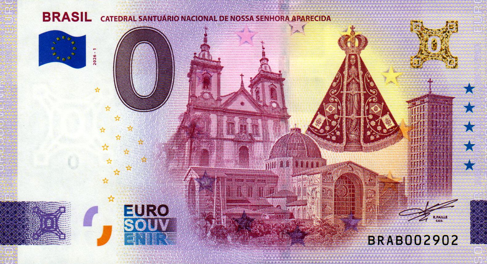 Brasil - Catedral Santuario Nacional de Nossa Senhora Aparecida 2026-1 - Gold
