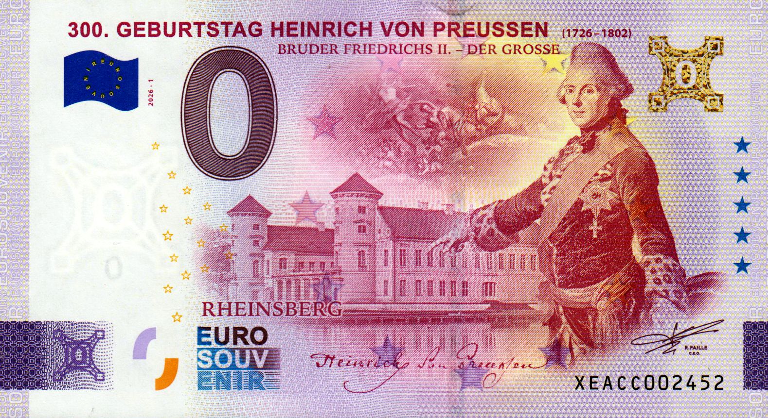 300. Geburtstag Heinrich von Preussen 2026-1 Gold