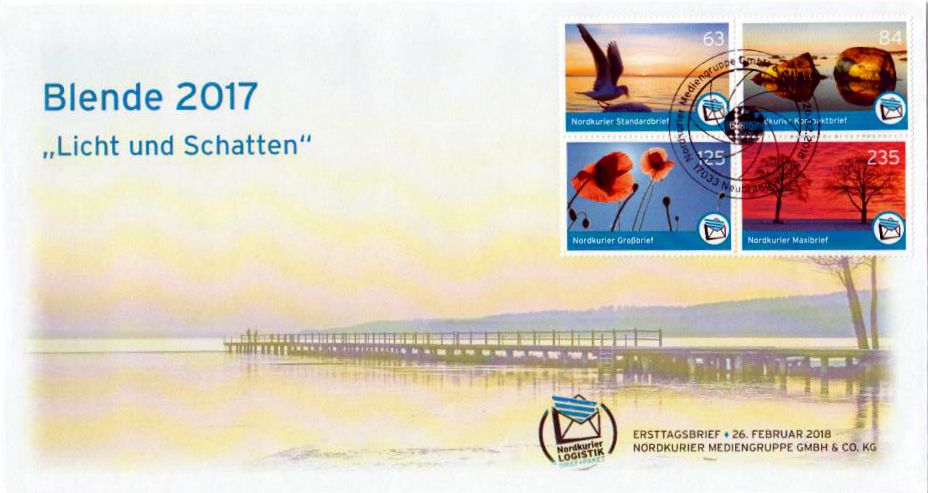 Blende 2017, offizieller Ersttagsbrief 2018