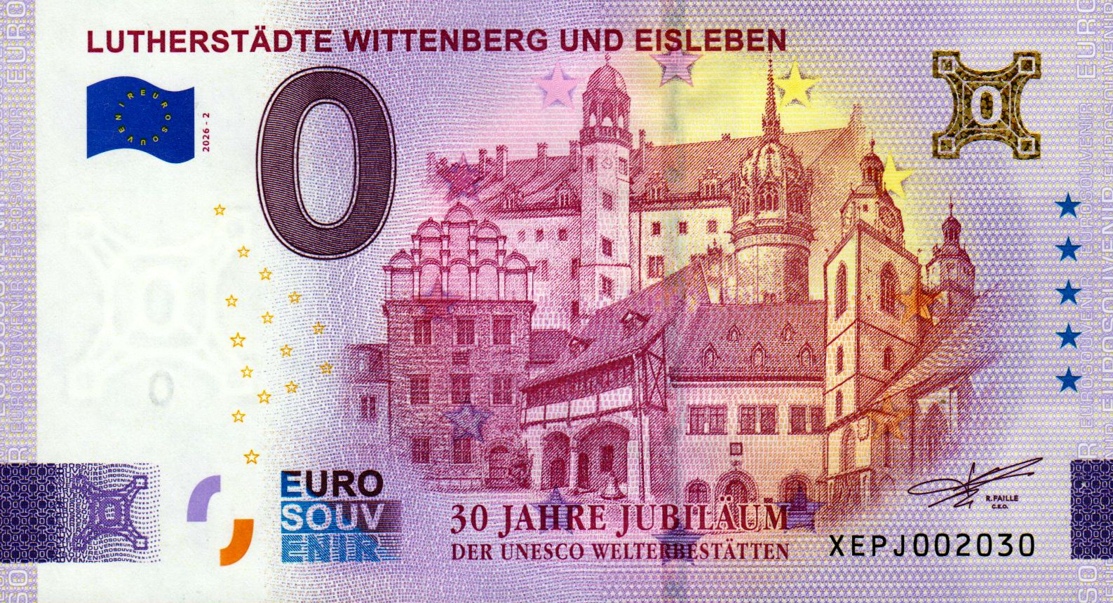 Lutherstädte Wittenberg und Eisleben, UNESCO Welterbe 2026-2 Gold