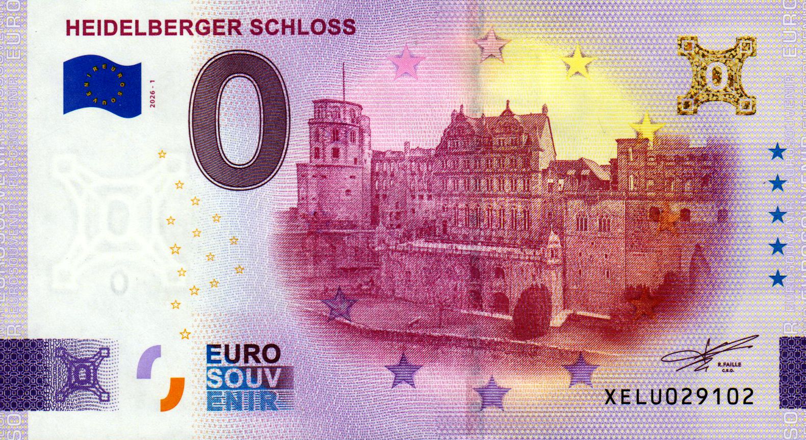 Heidelberger Schloss 2026-1 Gold