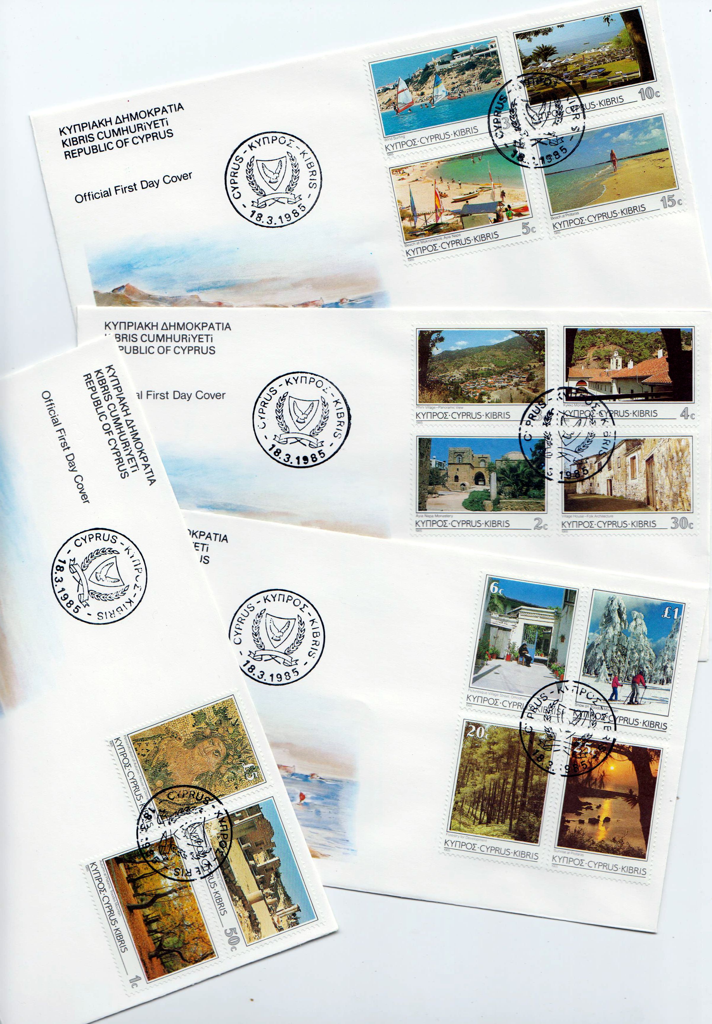 Freimarken Tourismus 1985