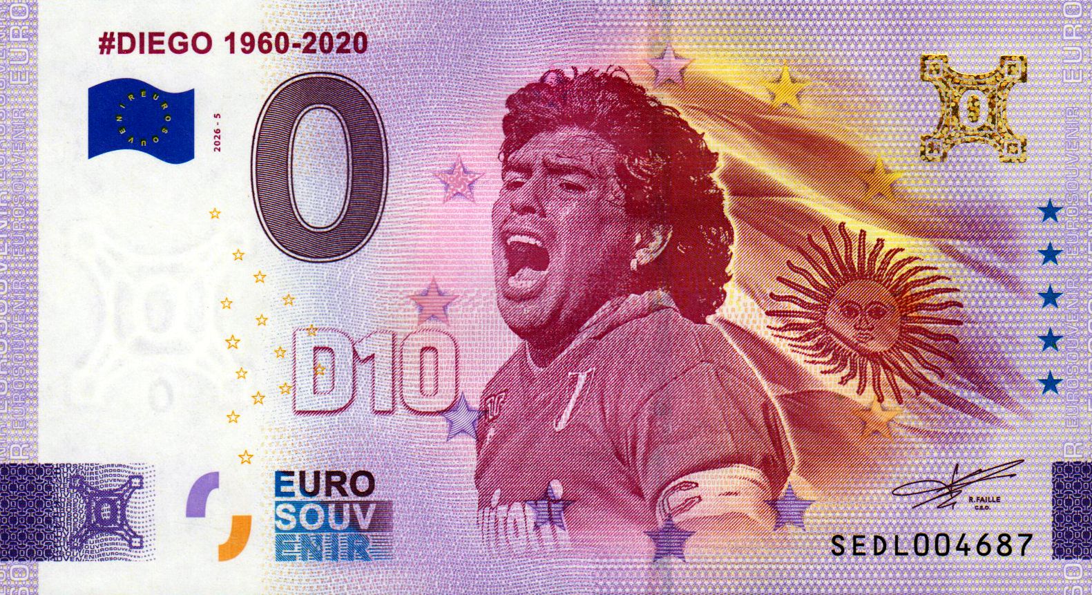 #Diego 1960-2020 D10 2026-5 Gold
