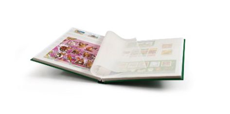 Leuchtturm Basic Einsteckbuch, DIN A4, 32 weiße Seiten, unwattiert,GRÜN