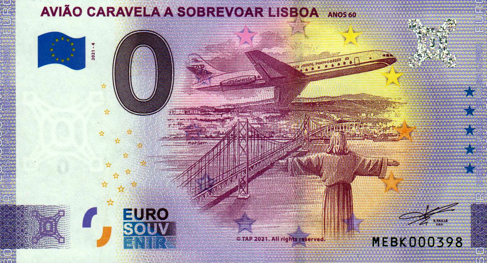 Aviao Caravela a Sobrevoar Lisboa - TAP 2021-4