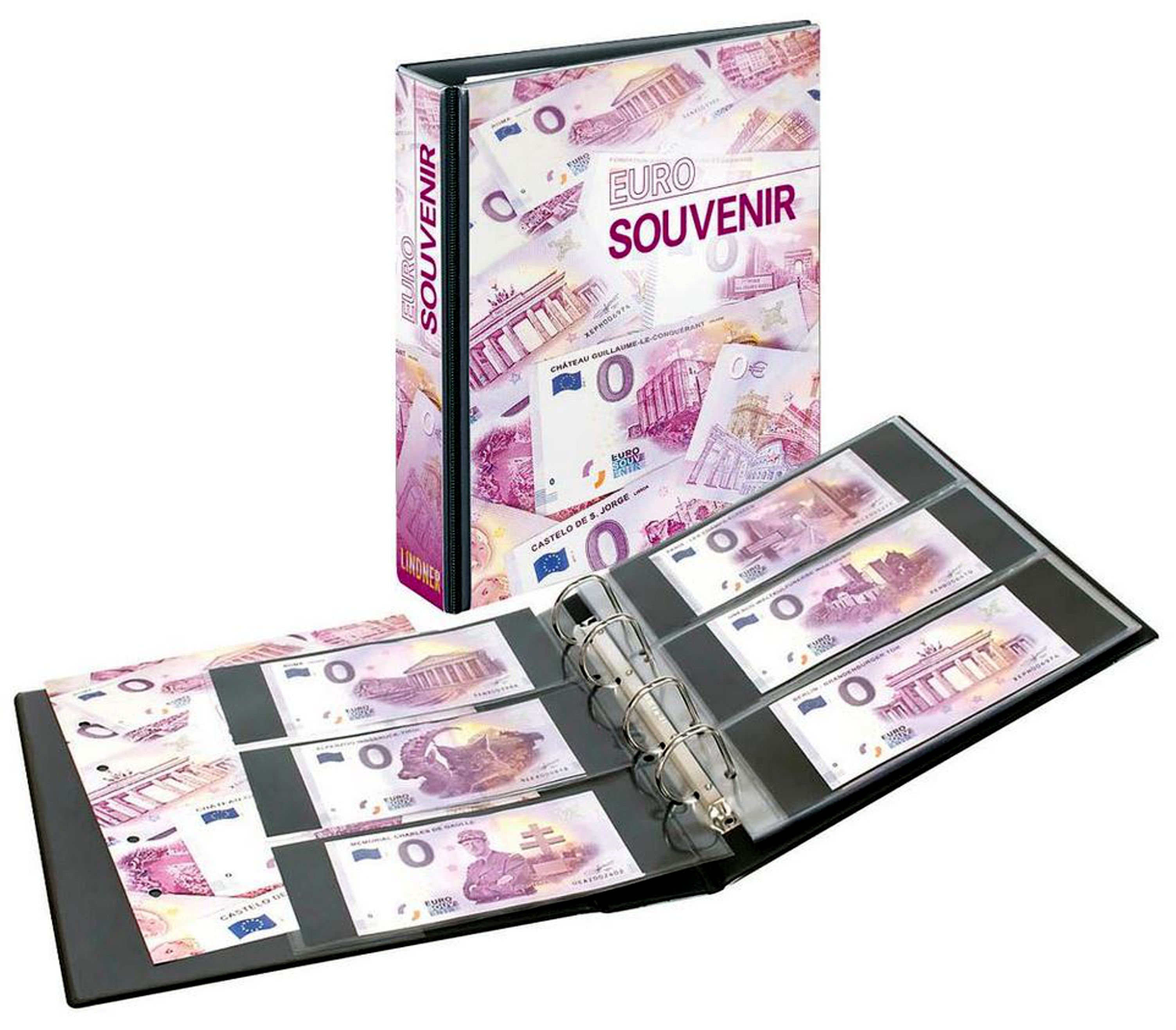 PUBLICA M Album für Null Euro Souvenir- scheine mit 10 Blättern