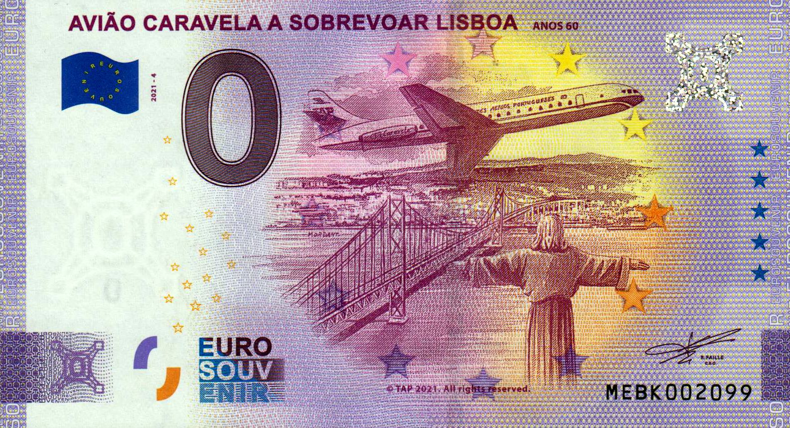 Aviao Caravela a Sobrevoar Lisboa - TAP 2021-4, Anniversary
