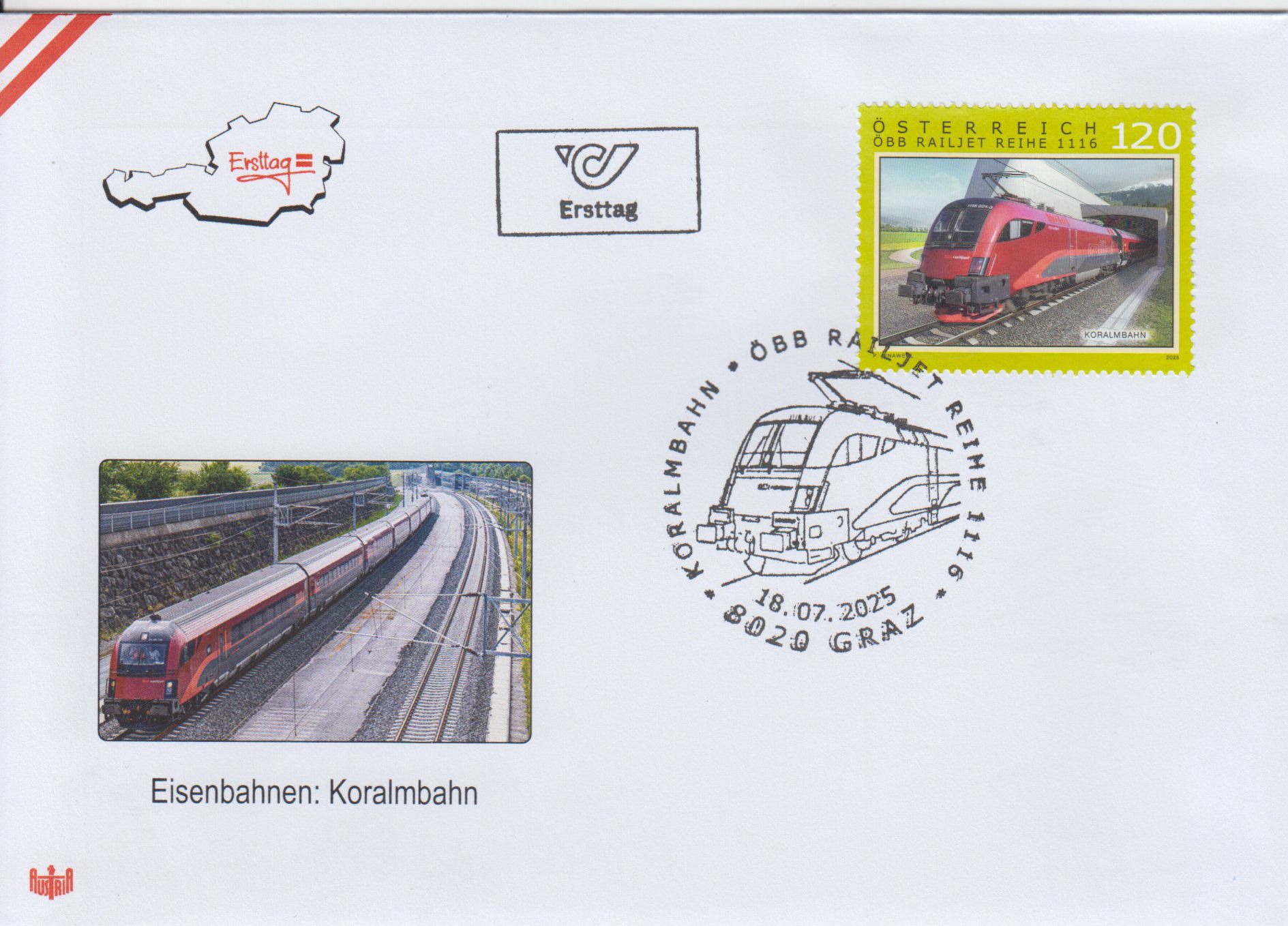 Koralmbahn 2025, ÖBB Railjet Reihe 1116