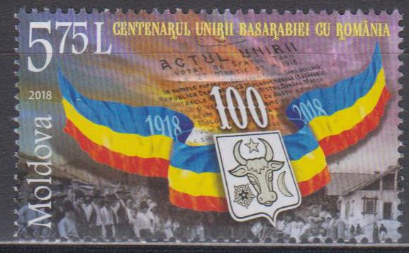 100 Jahre Basarabia nach Rumänien, Flagge