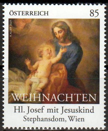 Weihnachten 2021, Hl. Josef mit Jesuskind