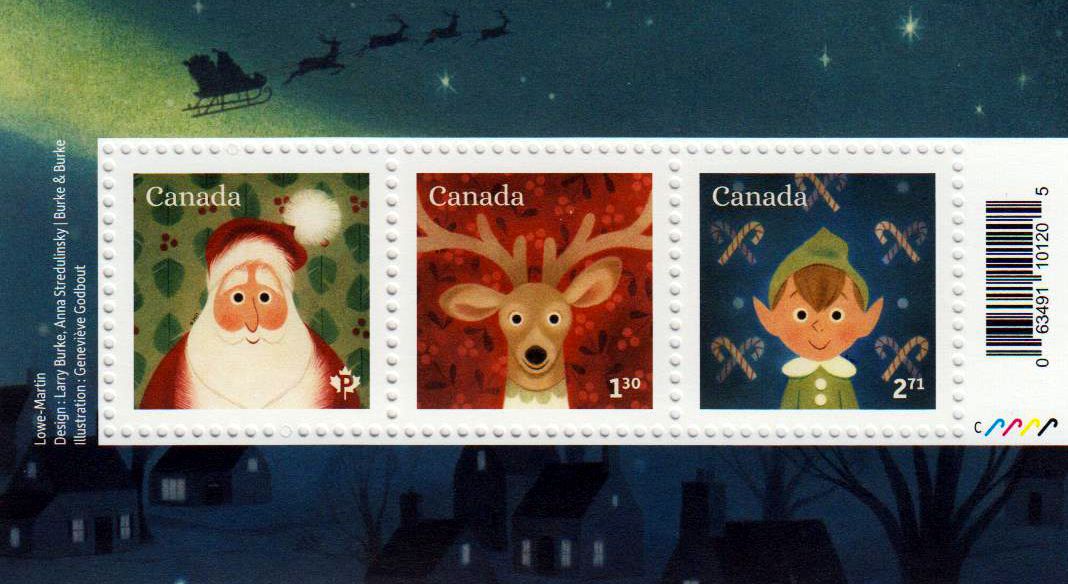 Block: Weihnachten 2021, Rentier, Elf, Nikolaus