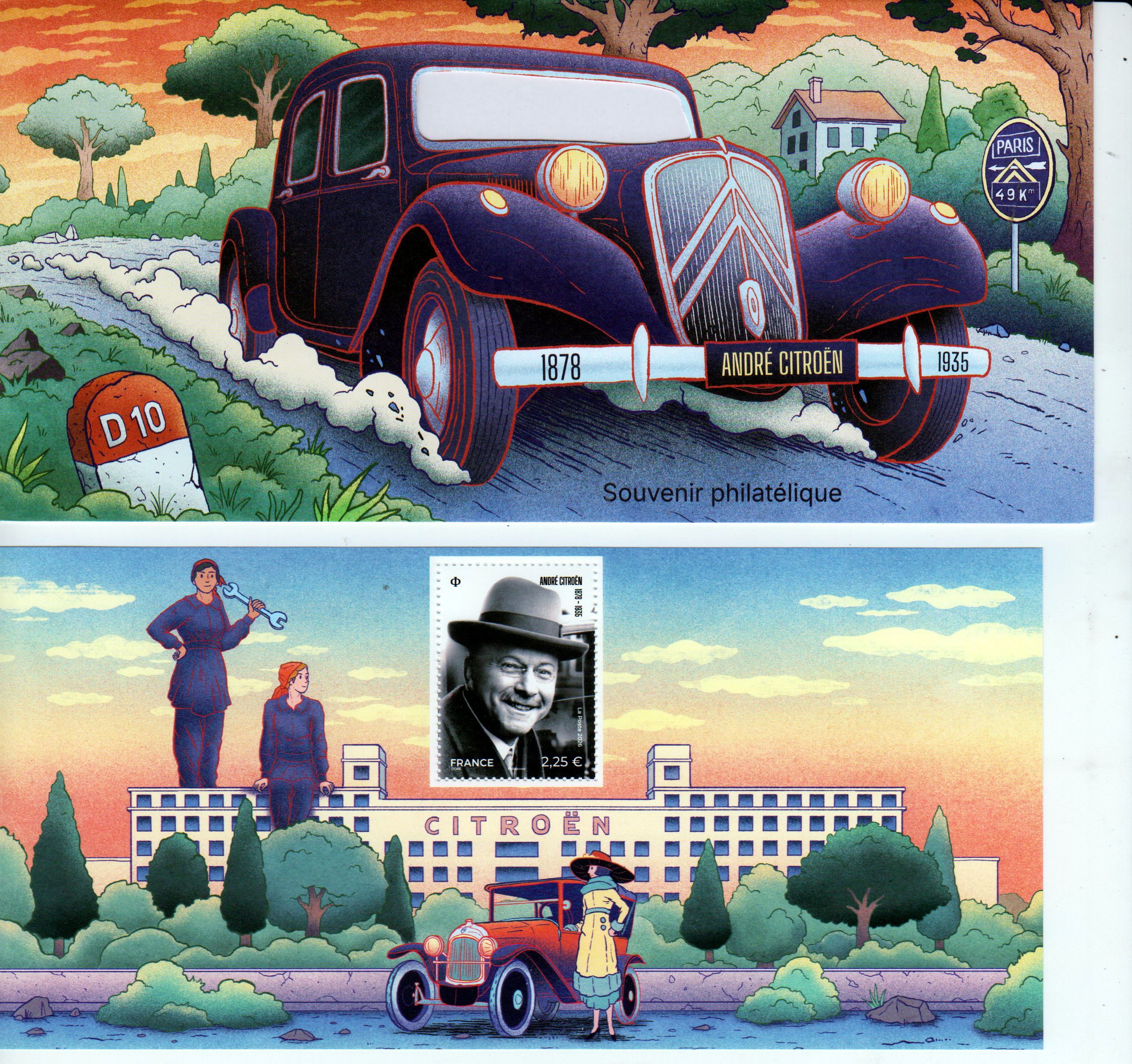 Block: Andre Citroen 1878- 1935, 2026 Souvenir