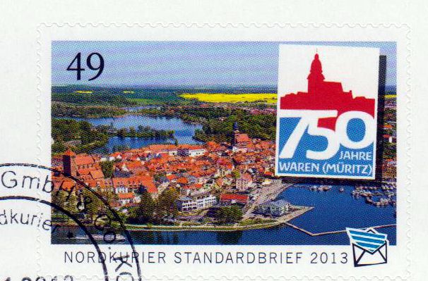 750 J. Stadt Waren 2013 sk, gestempelt