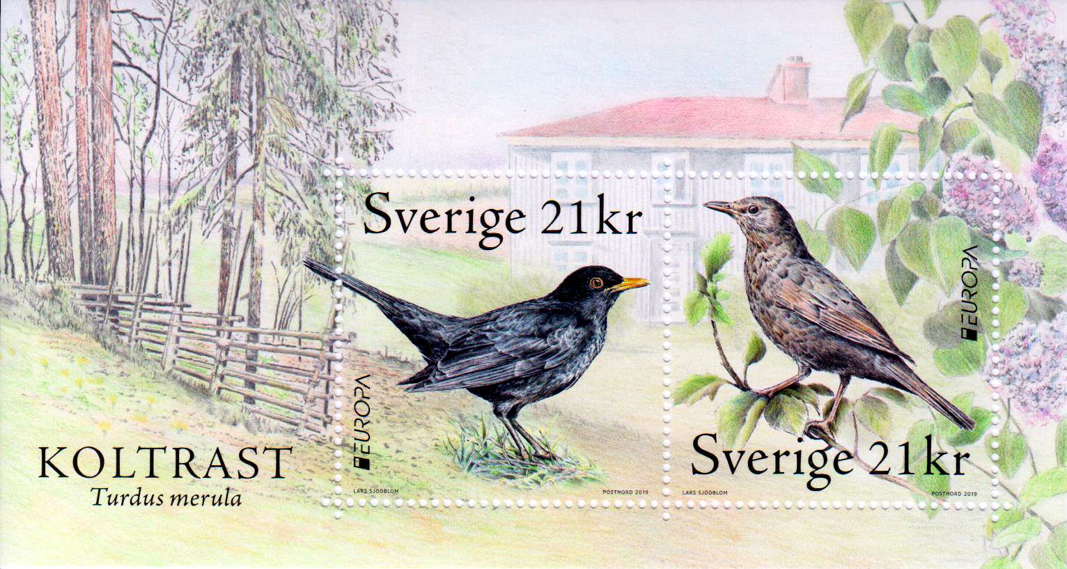 Block: Europa 2019, Vögel