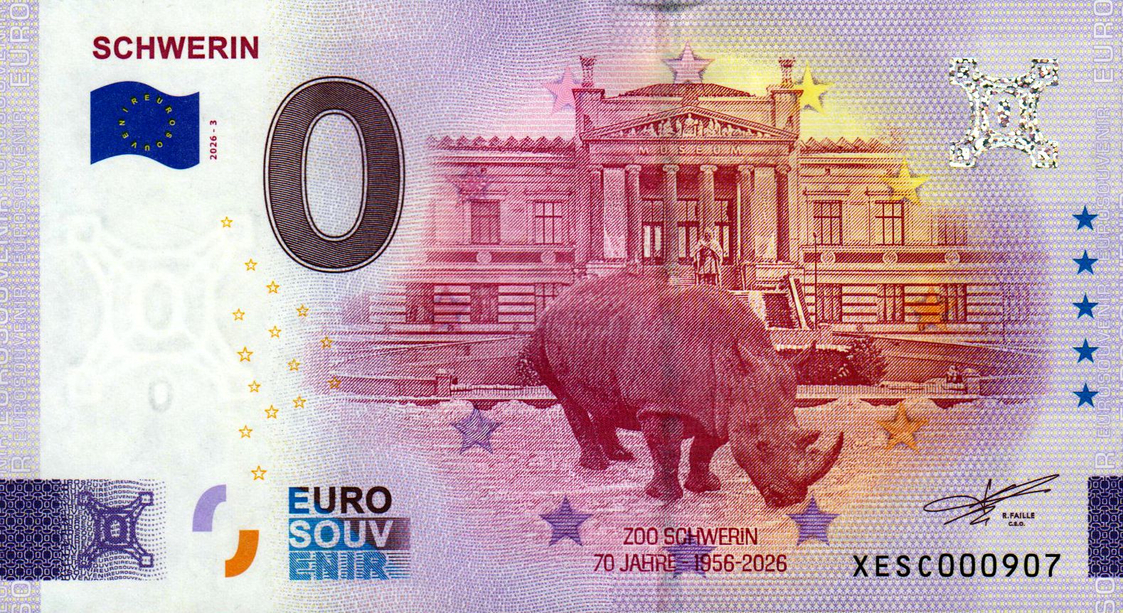 Schwerin - Zoo Schwerin 70 Jahre 2026-3 Silber