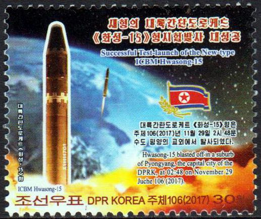 Erfolgreicher Start der Interkontinentalrakete Hwasong-15 2017