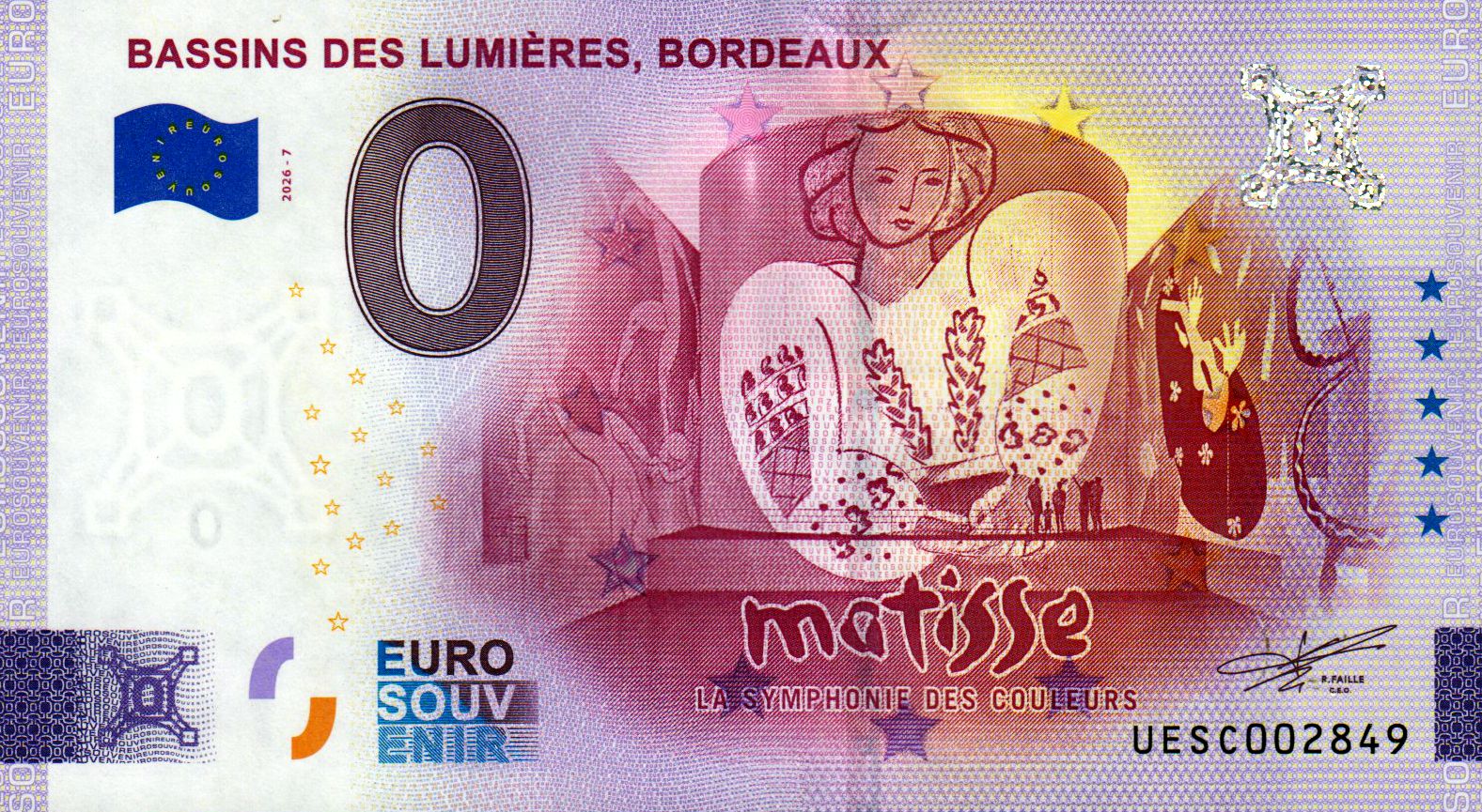 Bassins des Lumieres, Bordeaux - Matisse 2026-7 Silber