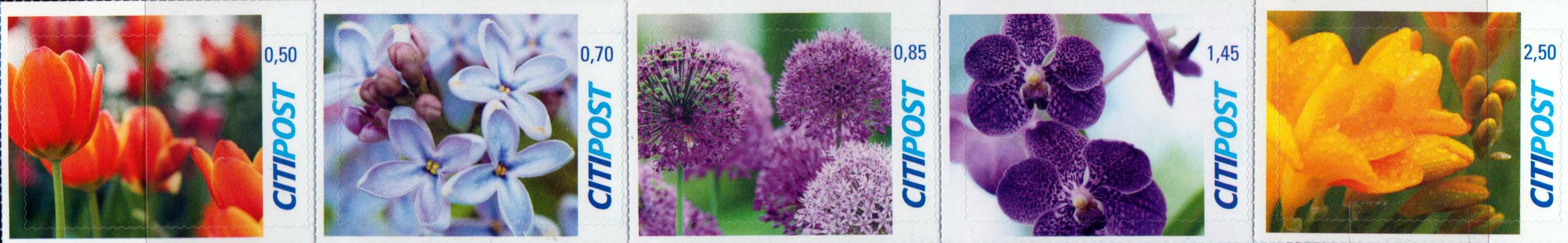 Blumen 2019, Portoänderung, gestempelt