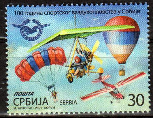 Sportluftfahrt in Serbien 2021, Gleitschirm, Ballon, Flugzeug